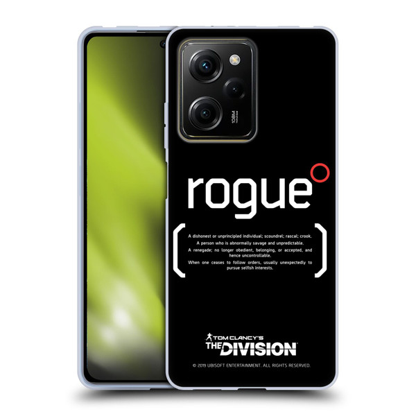 Tom Clancy's The Division Dark Zone Rouge 1 Soft Gel Case for Xiaomi Redmi Note 12 Pro 5G