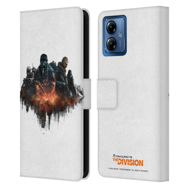 Tom Clancy's The Division Factions Group Leather Book Wallet Case Cover For Motorola Moto G14