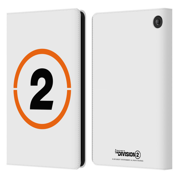 Tom Clancy's The Division 2 Logo Art Ring 2 Leather Book Wallet Case Cover For Amazon Fire 7 2022