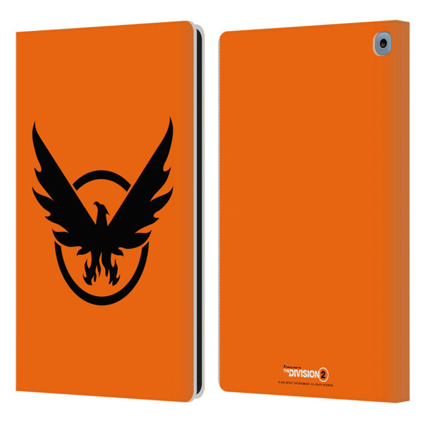 Tom Clancy's The Division 2 Logo Art Phoenix 2 Leather Book Wallet Case Cover For Amazon Fire HD 10 / Plus 2021
