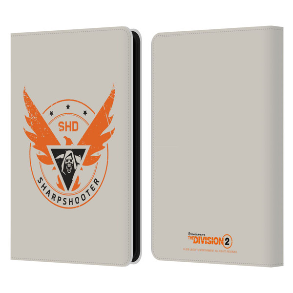 Tom Clancy's The Division 2 Logo Art Sharpshooter Leather Book Wallet Case Cover For Amazon Kindle 11th Gen 6in 2022