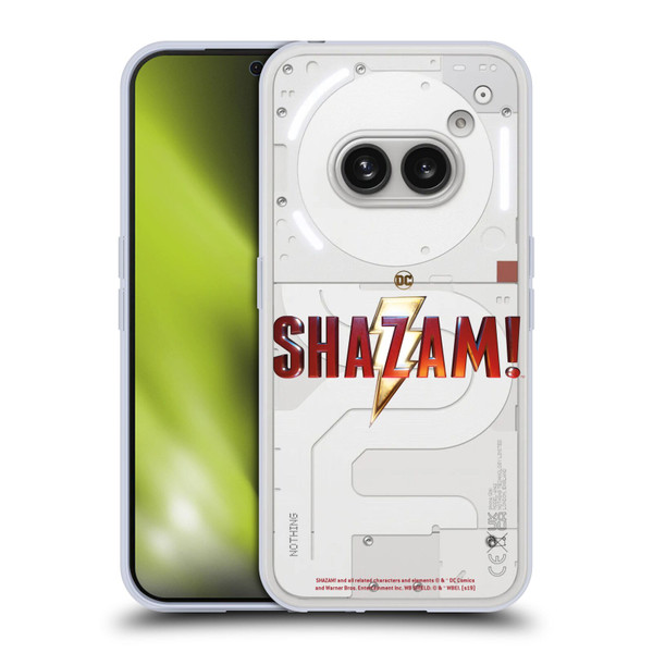 Shazam! 2019 Movie Logos Main Soft Gel Case for Nothing Phone (2a)