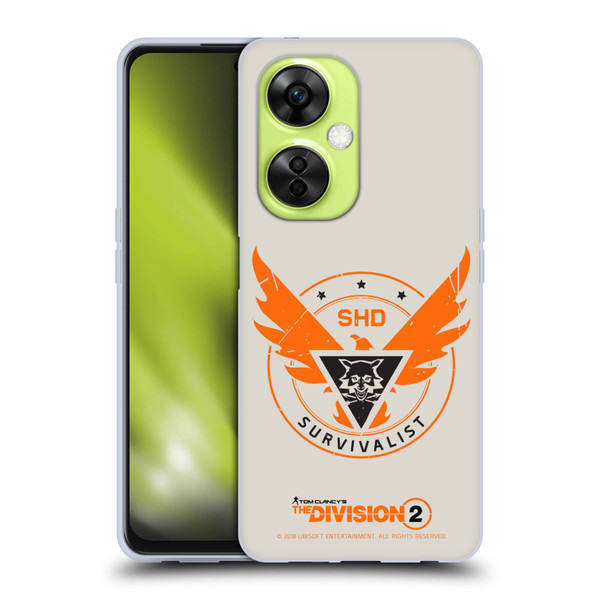 Tom Clancy's The Division 2 Logo Art Survivalist Soft Gel Case for OnePlus Nord CE 3 Lite 5G