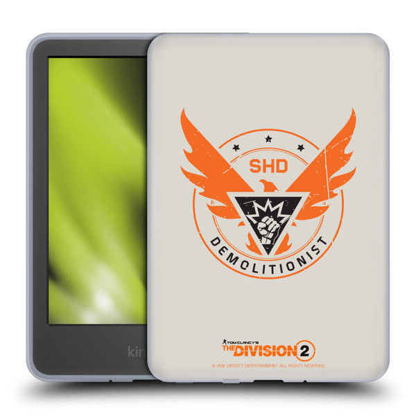 Tom Clancy's The Division 2 Logo Art Demolitionist Soft Gel Case for Amazon Kindle 11th Gen 6in 2022