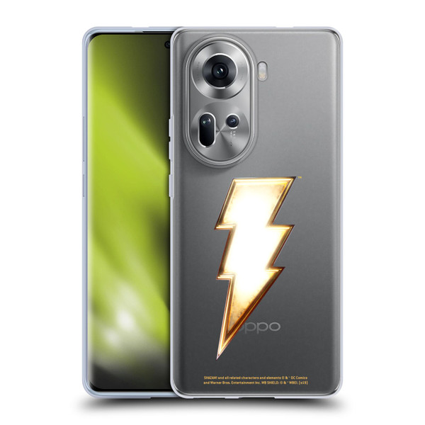 Shazam! 2019 Movie Logos Lightning Soft Gel Case for OPPO Reno11
