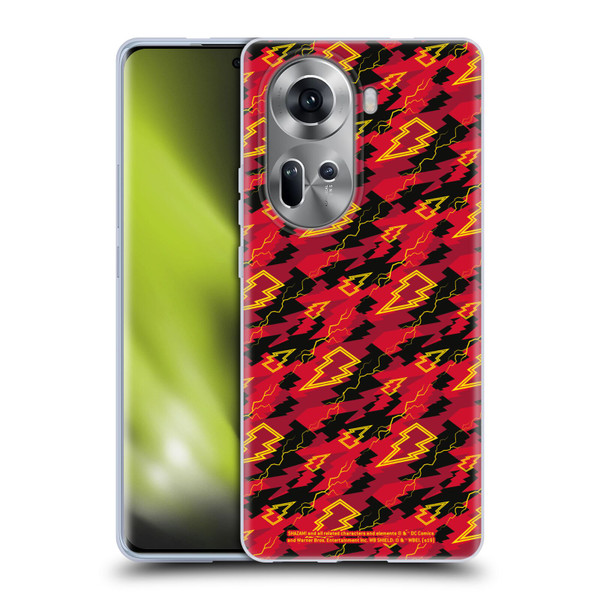 Shazam! 2019 Movie Logos Pattern Soft Gel Case for OPPO Reno11