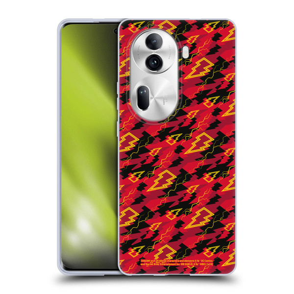 Shazam! 2019 Movie Logos Pattern Soft Gel Case for OPPO Reno11 Pro