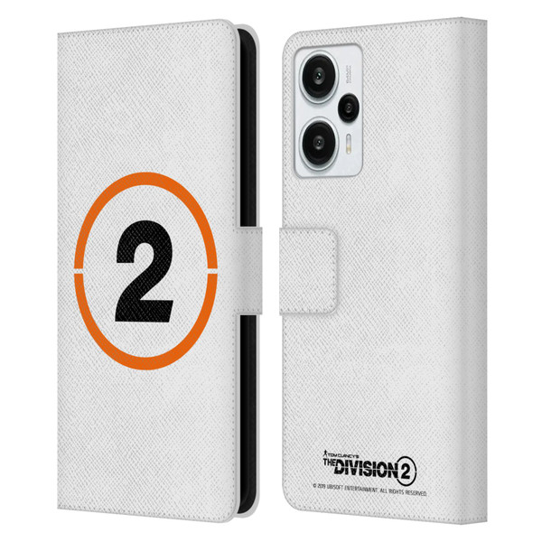 Tom Clancy's The Division 2 Logo Art Ring 2 Leather Book Wallet Case Cover For Xiaomi Redmi Note 12T