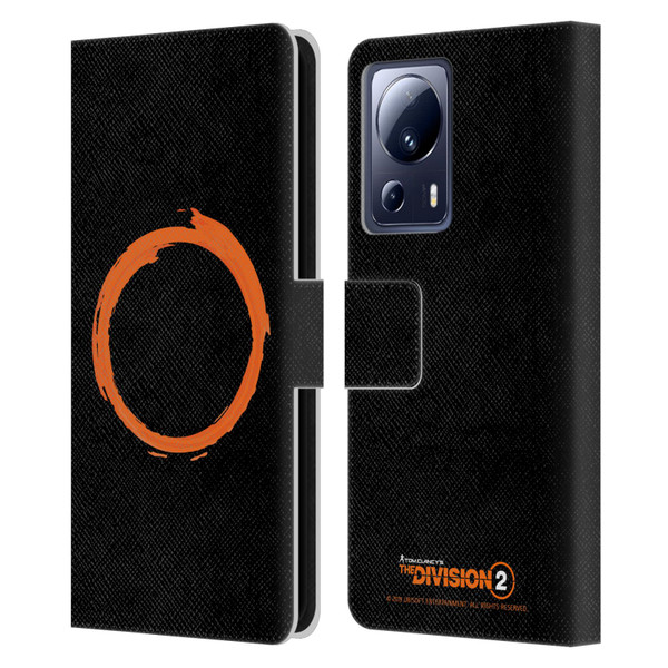 Tom Clancy's The Division 2 Logo Art Ring Leather Book Wallet Case Cover For Xiaomi 13 Lite 5G