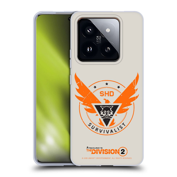 Tom Clancy's The Division 2 Logo Art Survivalist Soft Gel Case for Xiaomi 14 Pro