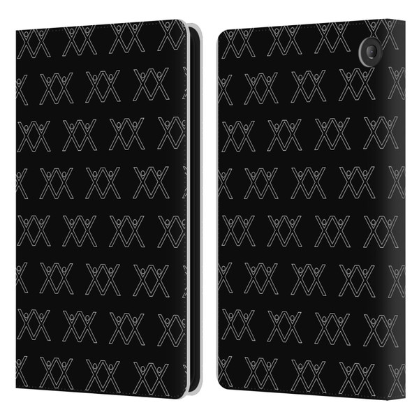 BROS Logo Art Pattern Leather Book Wallet Case Cover For Amazon Fire 7 2022