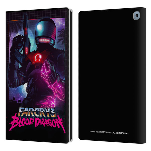 Far Cry 3 Blood Dragon Key Art Omega Leather Book Wallet Case Cover For Amazon Fire HD 10 / Plus 2021