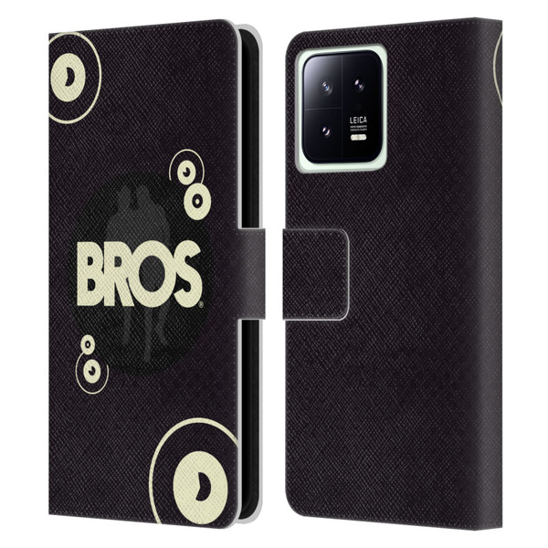 BROS Logo Art Retro Leather Book Wallet Case Cover For Xiaomi 13 5G
