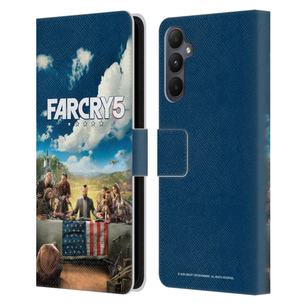 Far Cry 5 Key Art And Logo Main Leather Book Wallet Case Cover For Samsung Galaxy A05s