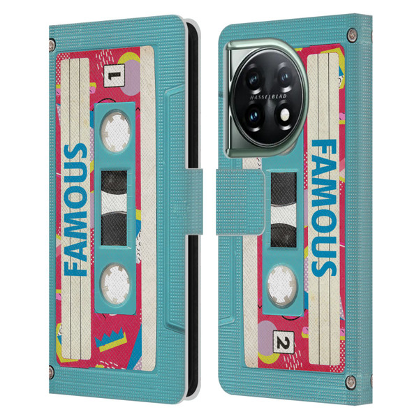 BROS Vintage Cassette Tapes When Will I Be Famous Leather Book Wallet Case Cover For OnePlus 11 5G