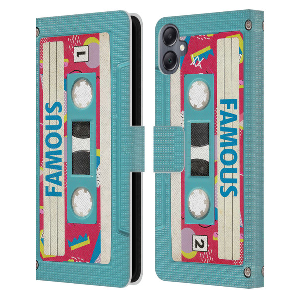 BROS Vintage Cassette Tapes When Will I Be Famous Leather Book Wallet Case Cover For Samsung Galaxy A05