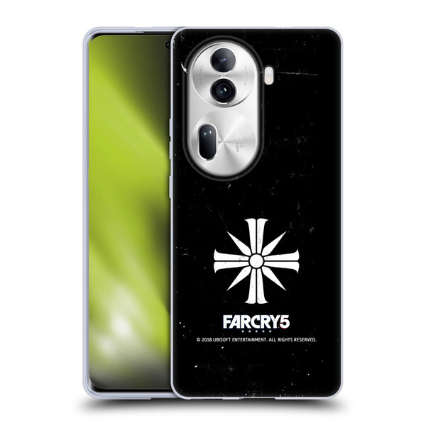 Far Cry 5 Key Art And Logo Distressed Look Cult Emblem Soft Gel Case for OPPO Reno11 Pro