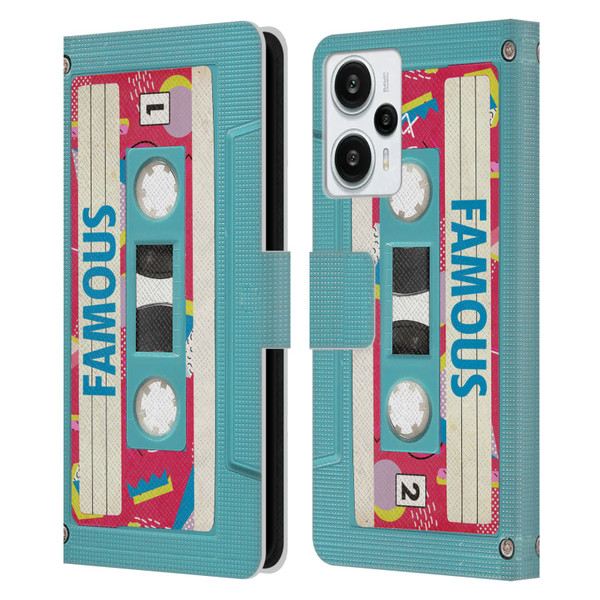 BROS Vintage Cassette Tapes When Will I Be Famous Leather Book Wallet Case Cover For Xiaomi Redmi Note 12T