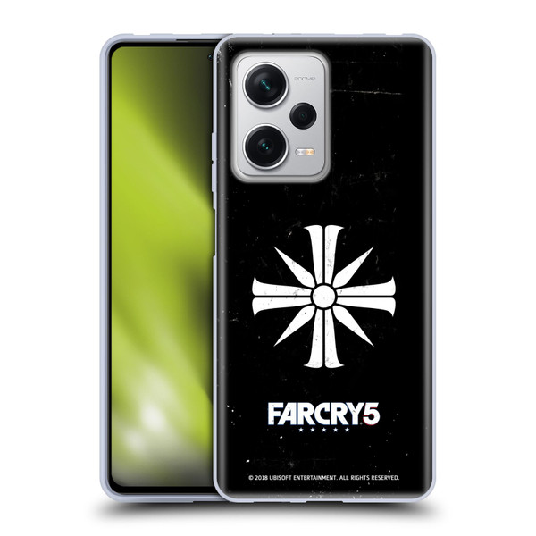 Far Cry 5 Key Art And Logo Distressed Look Cult Emblem Soft Gel Case for Xiaomi Redmi Note 12 Pro+ 5G