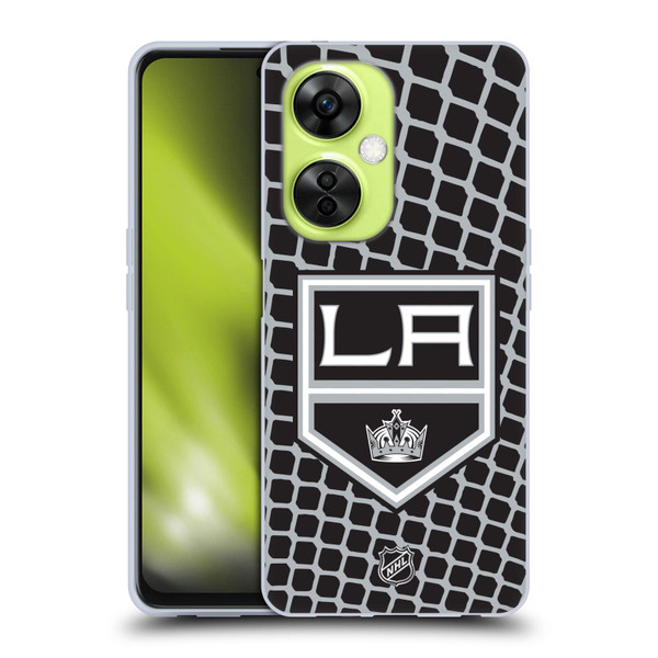 NHL Los Angeles Kings Net Pattern Soft Gel Case for OnePlus Nord CE 3 Lite 5G
