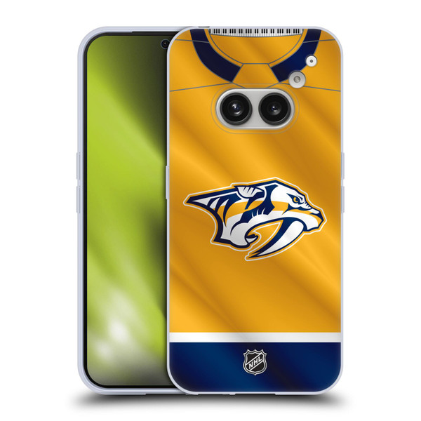 NHL Nashville Predators Jersey Soft Gel Case for Nothing Phone (2a)