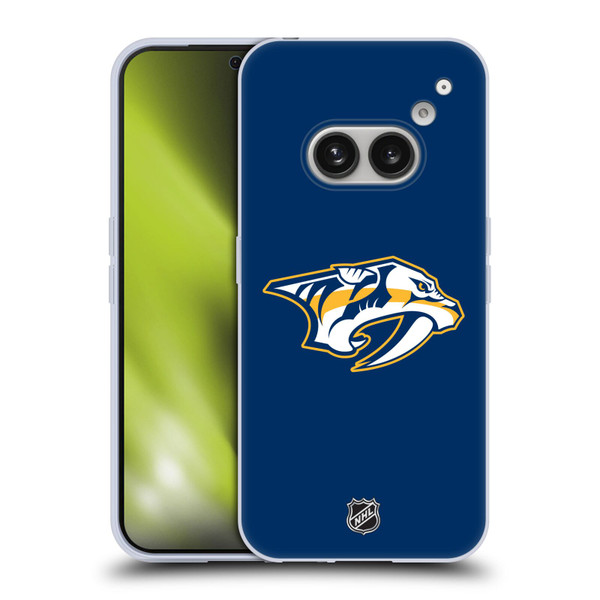 NHL Nashville Predators Plain Soft Gel Case for Nothing Phone (2a)