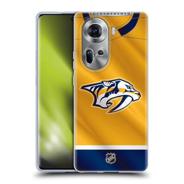 NHL Nashville Predators Jersey Soft Gel Case for OPPO Reno11