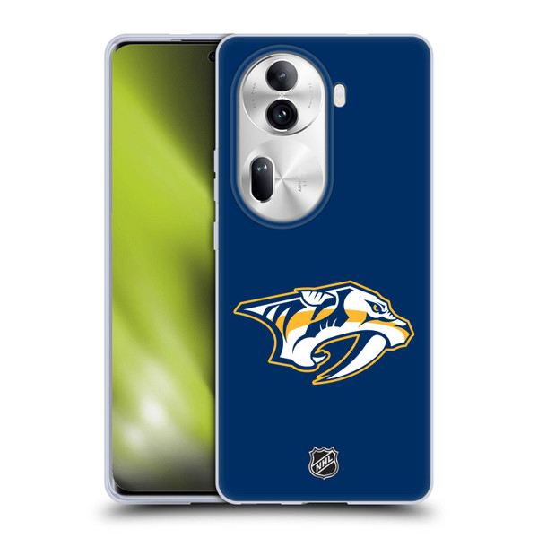 NHL Nashville Predators Plain Soft Gel Case for OPPO Reno11 Pro