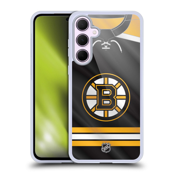 NHL Boston Bruins Jersey Soft Gel Case for Samsung Galaxy A35 5G