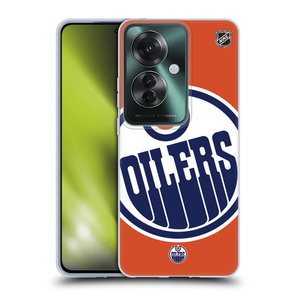 NHL Edmonton Oilers Oversized Soft Gel Case for OPPO Reno11 F 5G / F25 Pro 5G