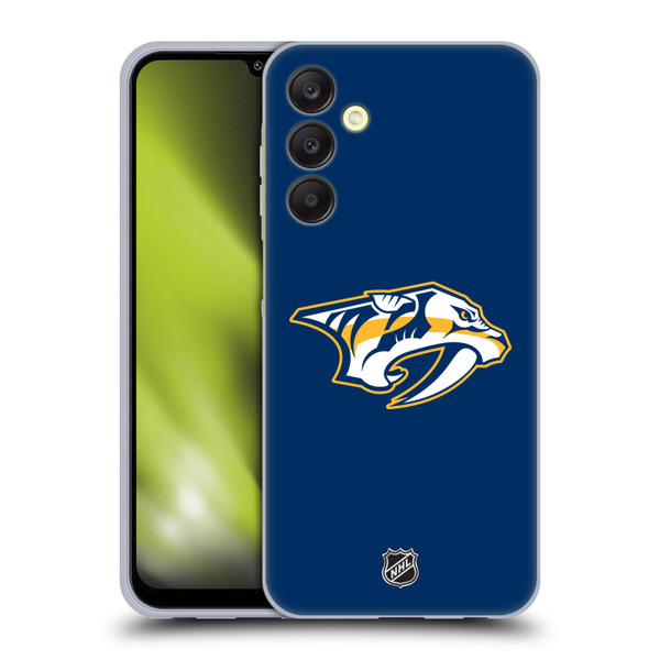 NHL Nashville Predators Plain Soft Gel Case for Samsung Galaxy A25 5G