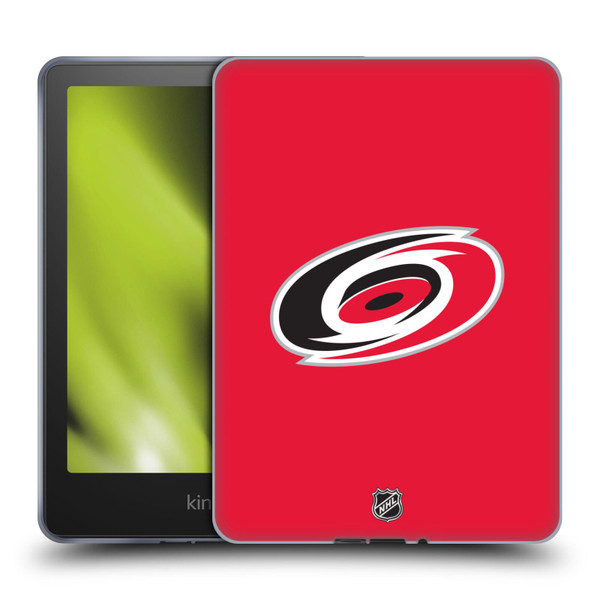 NHL Carolina Hurricanes Plain Soft Gel Case for Amazon Kindle Paperwhite 5 (2021)