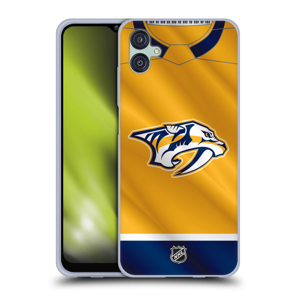 NHL Nashville Predators Jersey Soft Gel Case for Samsung Galaxy M04 5G / A04e