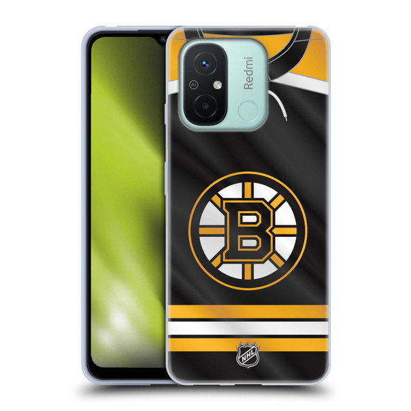 NHL Boston Bruins Jersey Soft Gel Case for Xiaomi Redmi 12C
