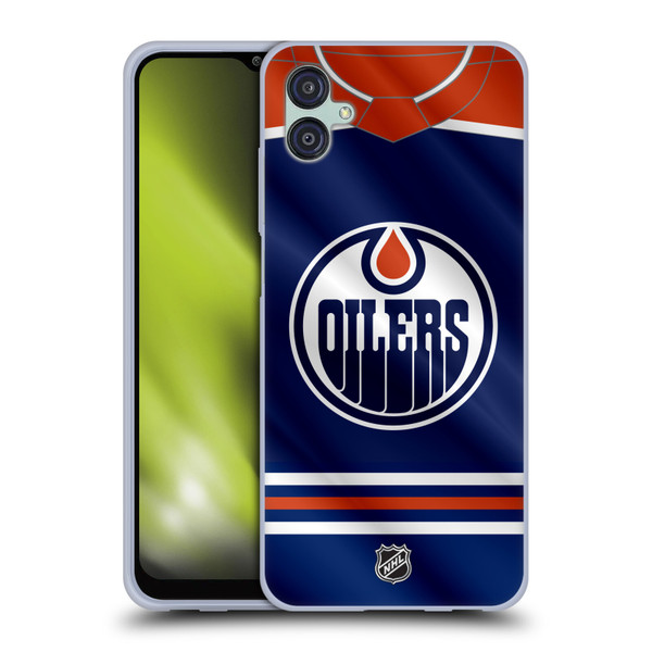 NHL Edmonton Oilers Jersey Soft Gel Case for Samsung Galaxy M04 5G / A04e