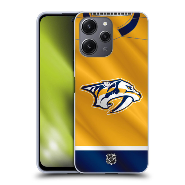NHL Nashville Predators Jersey Soft Gel Case for Xiaomi Redmi 12
