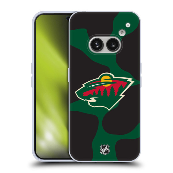 NHL Minnesota Wild Cow Pattern Soft Gel Case for Nothing Phone (2a)