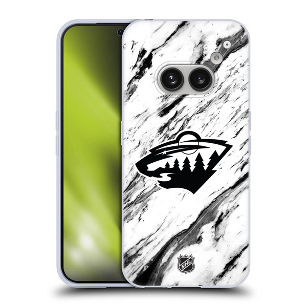 NHL Minnesota Wild Marble Soft Gel Case for Nothing Phone (2a)