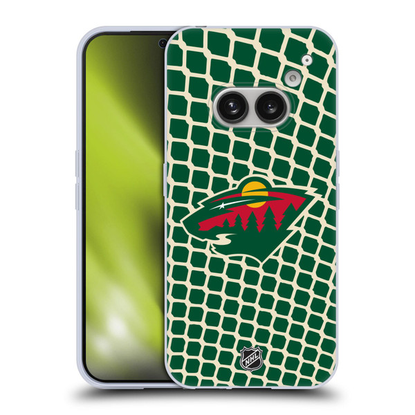 NHL Minnesota Wild Net Pattern Soft Gel Case for Nothing Phone (2a)