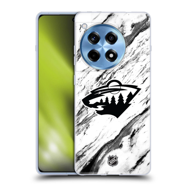 NHL Minnesota Wild Marble Soft Gel Case for OnePlus 12R