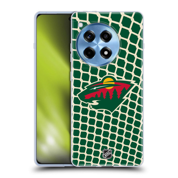 NHL Minnesota Wild Net Pattern Soft Gel Case for OnePlus 12R
