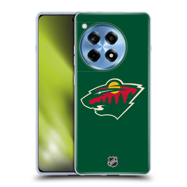 NHL Minnesota Wild Plain Soft Gel Case for OnePlus 12R