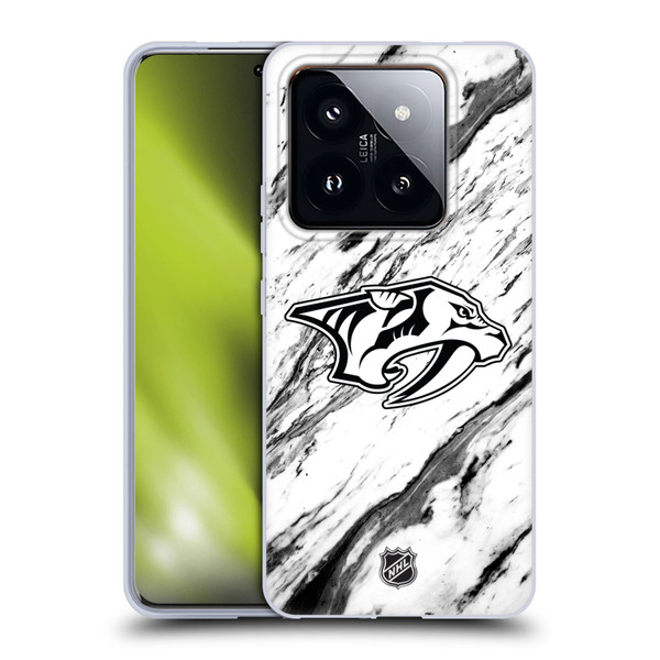 NHL Nashville Predators Marble Soft Gel Case for Xiaomi 14 Pro
