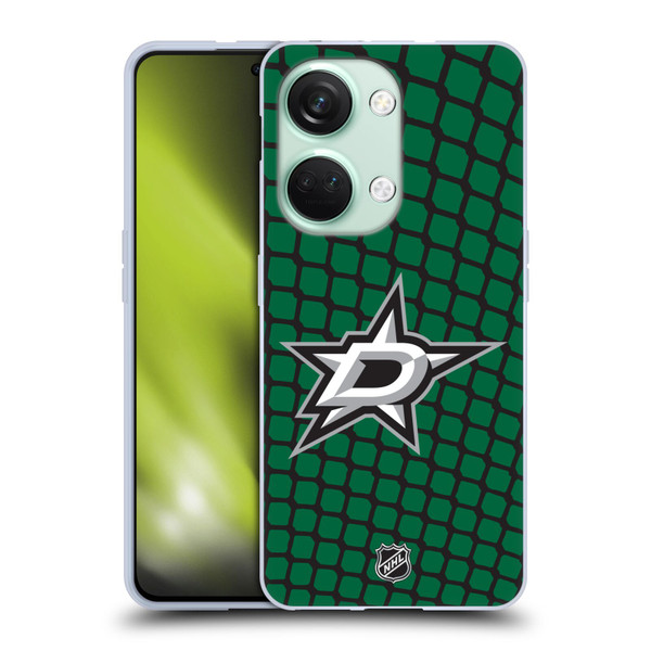 NHL Dallas Stars Net Pattern Soft Gel Case for OnePlus Nord 3 5G