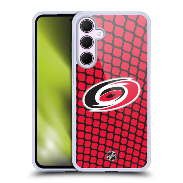 NHL Carolina Hurricanes Net Pattern Soft Gel Case for Samsung Galaxy A35 5G