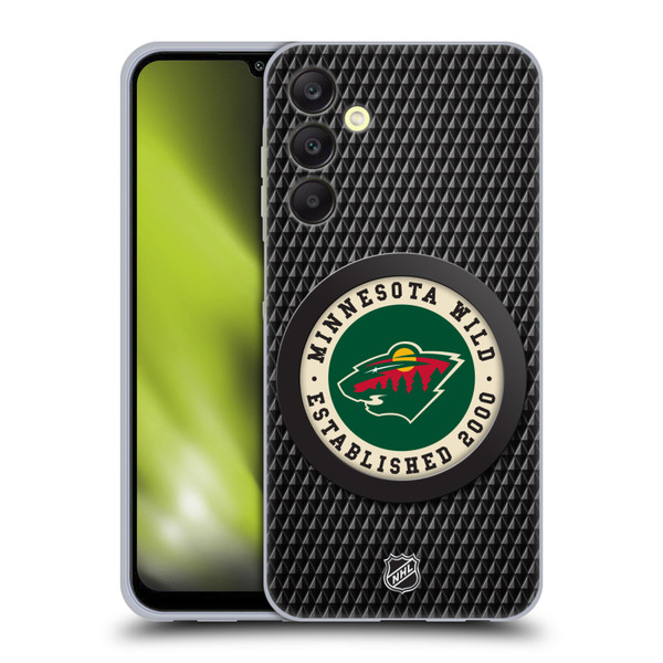 NHL Minnesota Wild Puck Texture Soft Gel Case for Samsung Galaxy A25 5G