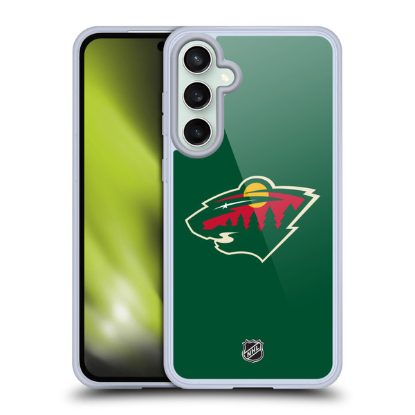 NHL Minnesota Wild Plain Soft Gel Case for Samsung Galaxy S23 FE 5G