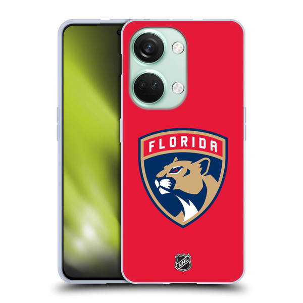 NHL Florida Panthers Plain Soft Gel Case for OnePlus Nord 3 5G