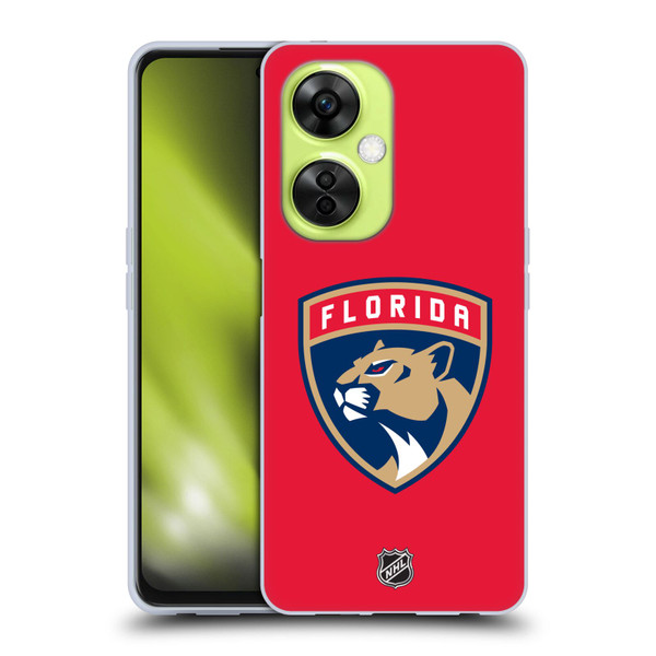 NHL Florida Panthers Plain Soft Gel Case for OnePlus Nord CE 3 Lite 5G