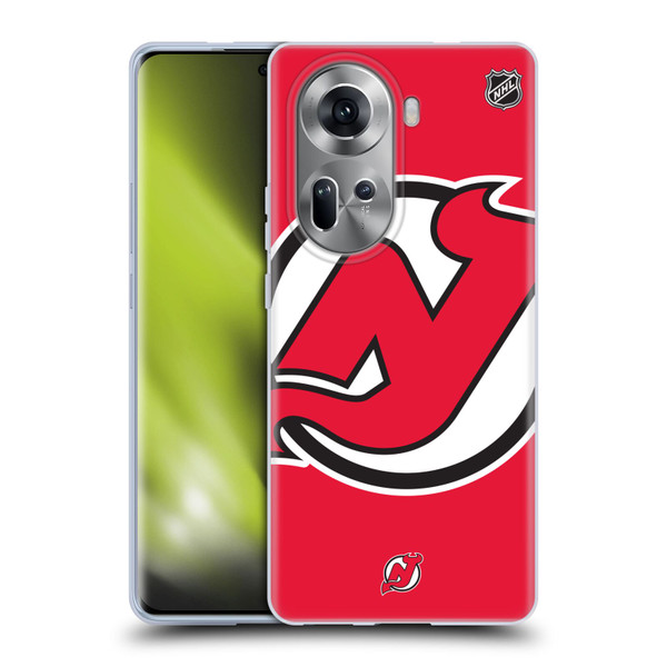 NHL New Jersey Devils Oversized Soft Gel Case for OPPO Reno11